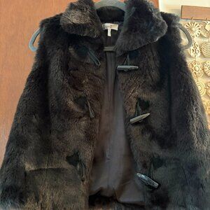 Metro 7, womens faux fur, black, size M
